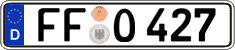 German license plate, Regular plates
