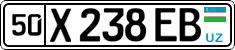 License plate of Uzbekistan, Private owners