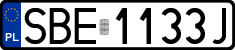 License plates of Poland, Regular car plates