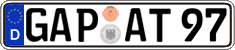 German license plate, Regular plates