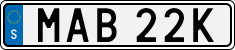 License plate of Sweden, Regular plates