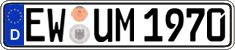 German license plate, Regular plates