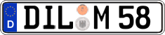 German license plate, Regular plates