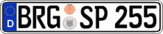 German license plate, Regular plates