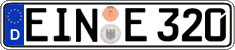 German license plate, Regular plates