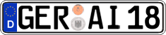 German license plate, Regular plates