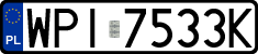 License plates of Poland, Regular car plates
