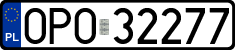 License plates of Poland, Regular car plates