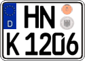 German license plate, Regular plates