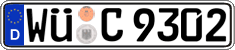 German license plate, Regular plates
