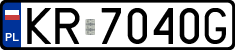 License plates of Poland, Regular car plates