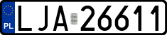 License plates of Poland, Regular car plates