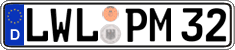German license plate, Regular plates
