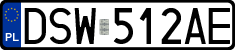 License plates of Poland, Regular car plates