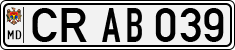 License plate of Moldova, Cars (1992)