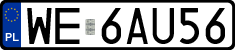 License plates of Poland, Regular car plates