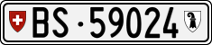 License plate of Switzerland, Cars
