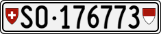 License plate of Switzerland, Cars