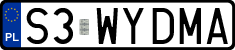 License plates of Poland, Vanity Plates