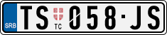 License plate of Serbia, Cars
