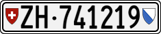 License plate of Switzerland, Cars