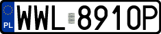 License plates of Poland, Regular car plates