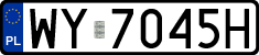 License plates of Poland, Regular car plates