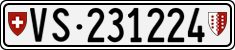 License plate of Switzerland, Cars