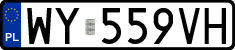 License plates of Poland, Regular car plates