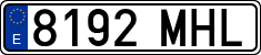 License plates of Spain, Ordinary (2000)
