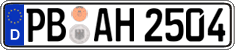 German license plate, Regular plates