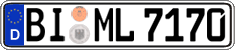 German license plate, Regular plates