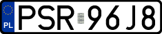License plates of Poland, Regular car plates