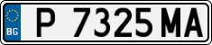 License plate of Bulgaria, Cars