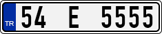 License plate of Turkey, Regular plates