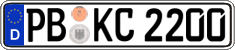 German license plate, Regular plates