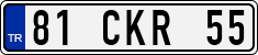 License plate of Turkey, Regular plates