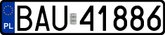 License plates of Poland, Regular car plates