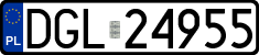 License plates of Poland, Regular car plates