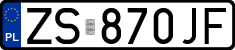 License plates of Poland, Regular car plates