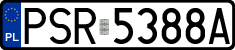 License plates of Poland, Regular car plates