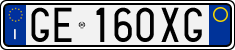 License plate of Italy, Cars (1994 year series)