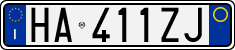 License plate of Italy, Cars (1994 year series)