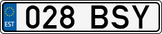 License plate of Estonia, Regular car plates