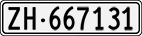 License plate of Switzerland, Cars