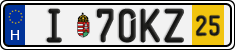 license plates of Hungary, Temporary (2022)