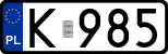 License plates of Poland, Regular car plates