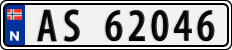 License plate of Norway, Cars