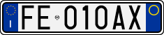 License plate of Italy, Cars (1994 year series)