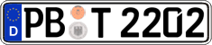 German license plate, Regular plates